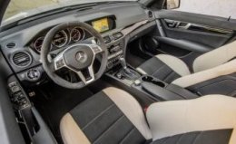 The Edition 507 package adds a black and white duotone cabin, complete with a suede-covered AMG steering wheel and gloss black trim on the dashboard.