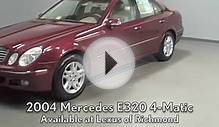 2004 Mercedes Benz E320 4Matic Available at Lexus of Richmond