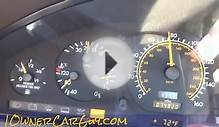 Mercedes Benz W140 MPG S500 Fuel Gas Mileage Test Uphill 20+
